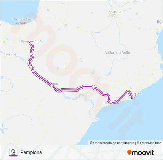 INTERCITY Train Line Map