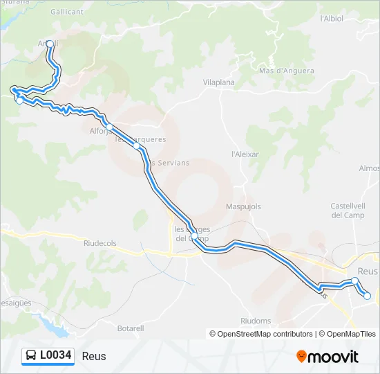 L0034 Bus Line Map