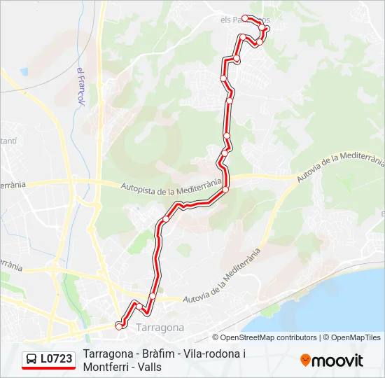 L0723 Bus Line Map