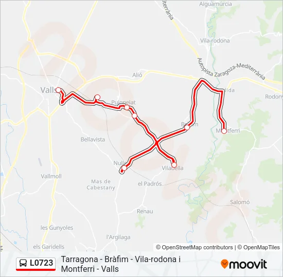 L0723 Bus Line Map