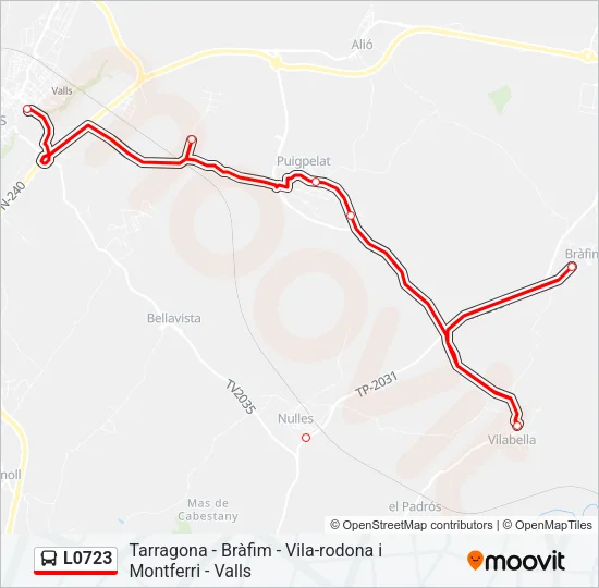 L0723 Bus Line Map
