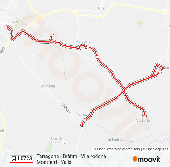 L0723 Bus Line Map