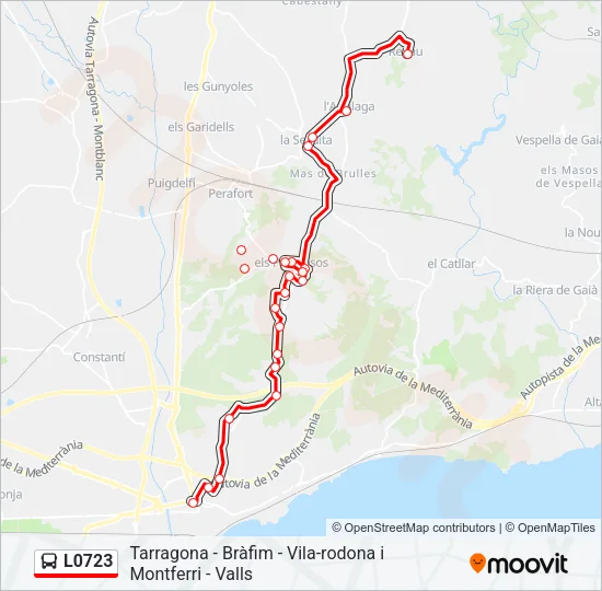L0723 Bus Line Map