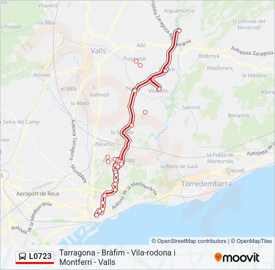L0723 Bus Line Map