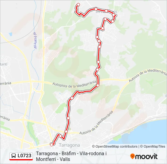 L0723 Bus Line Map