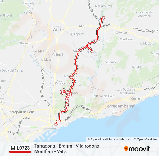 L0723 Bus Line Map