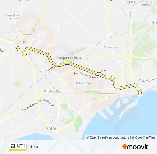 NT1 Bus Line Map