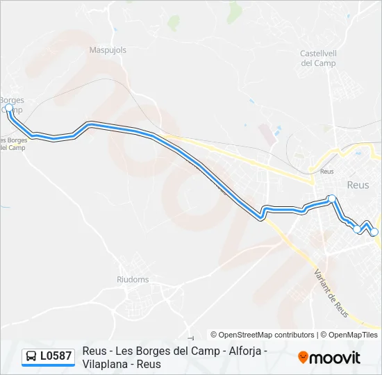 L0587 Bus Line Map