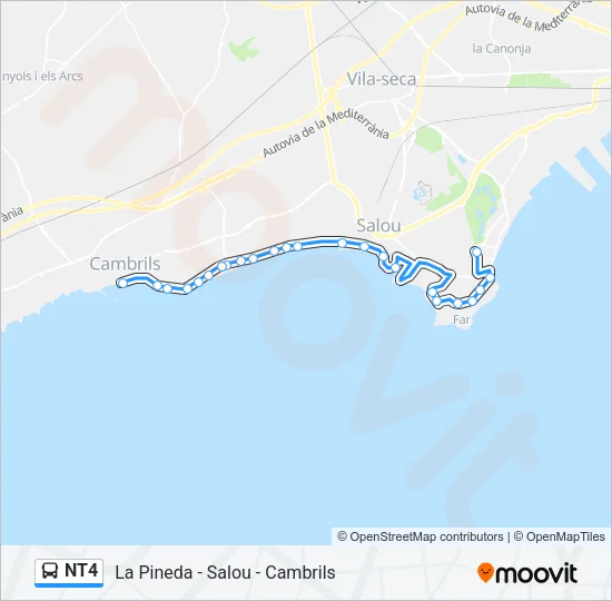 NT4 Bus Line Map