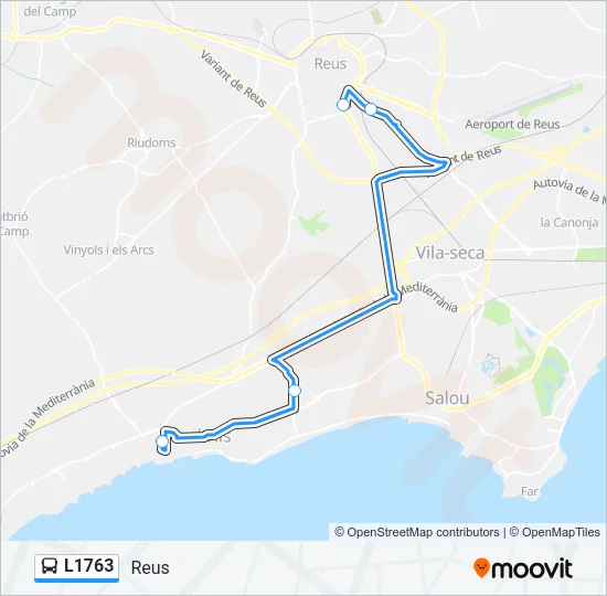 L1763 Bus Line Map