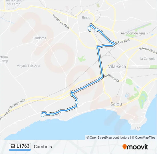 L1763 Bus Line Map