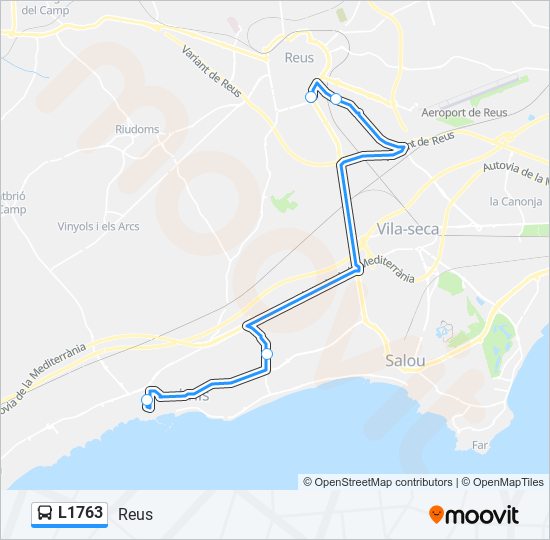 L1763 bus Line Map