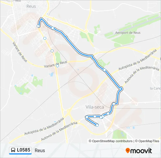 L0585 Bus Line Map