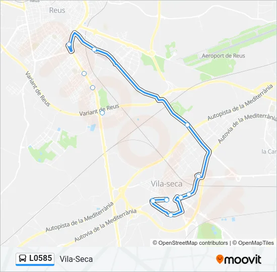 L0585 Bus Line Map