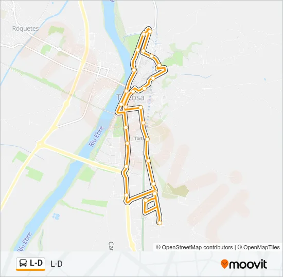 L-D Bus Line Map