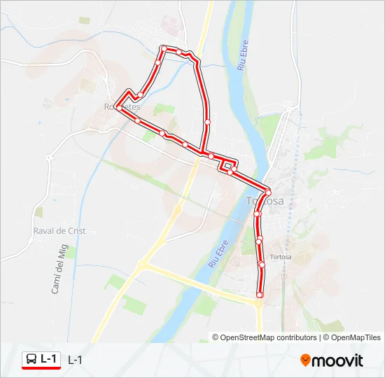 L-1 Bus Line Map
