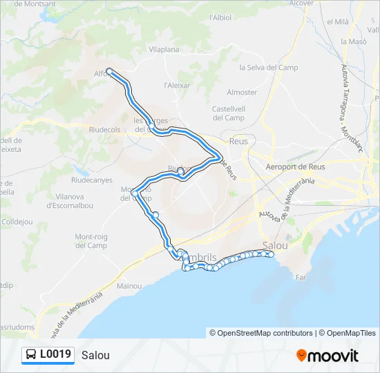 L0019 Bus Line Map