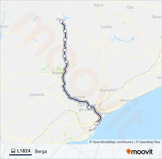L1824 Bus Line Map