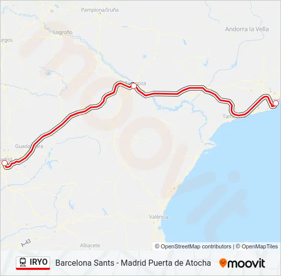 IRYO Train Line Map