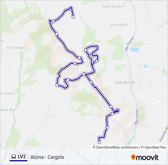 LV2 Bus Line Map