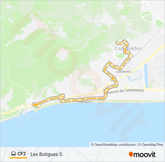 CF2 Bus Line Map