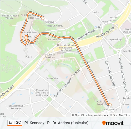 T2C  Line Map
