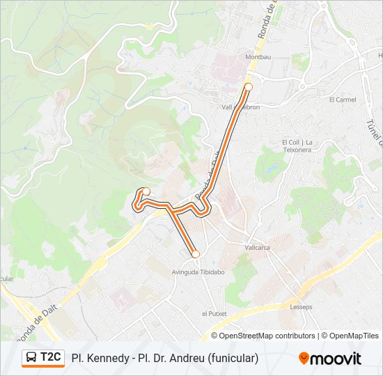 Mapa de T2C de autobús