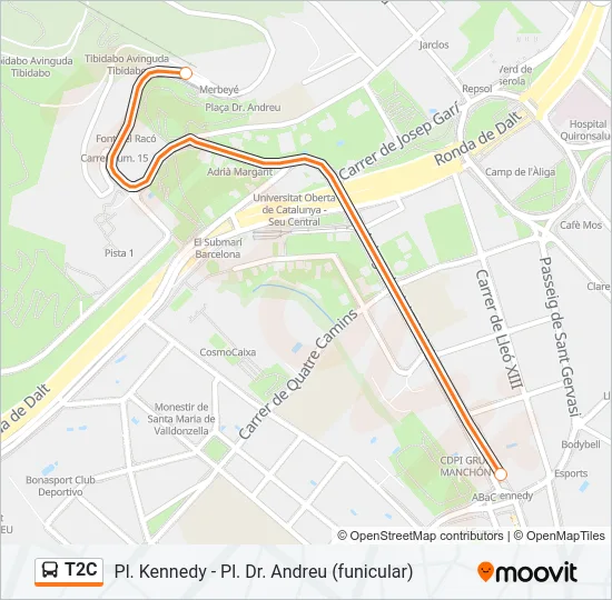 T2C  Line Map