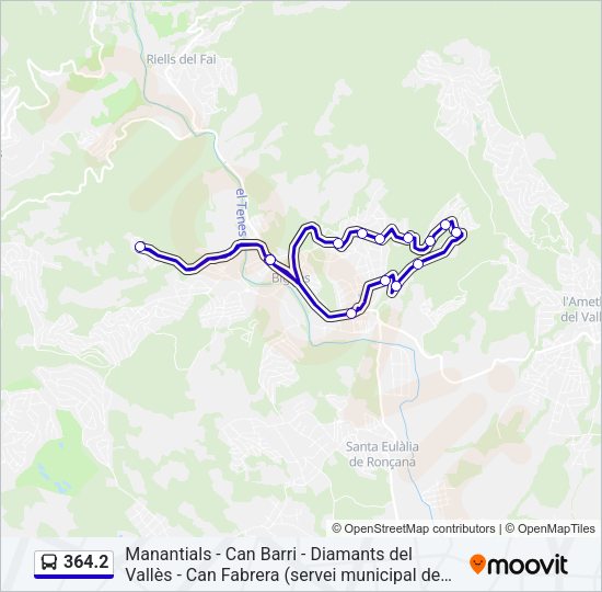 Mapa de 364.2 de autobús