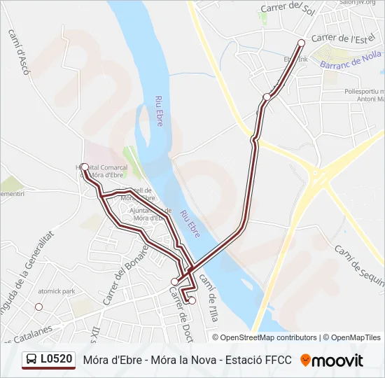 L0520 Bus Line Map