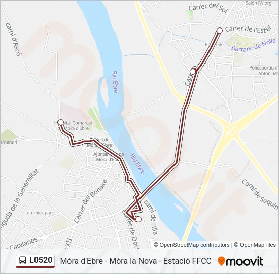 L0520 Bus Line Map