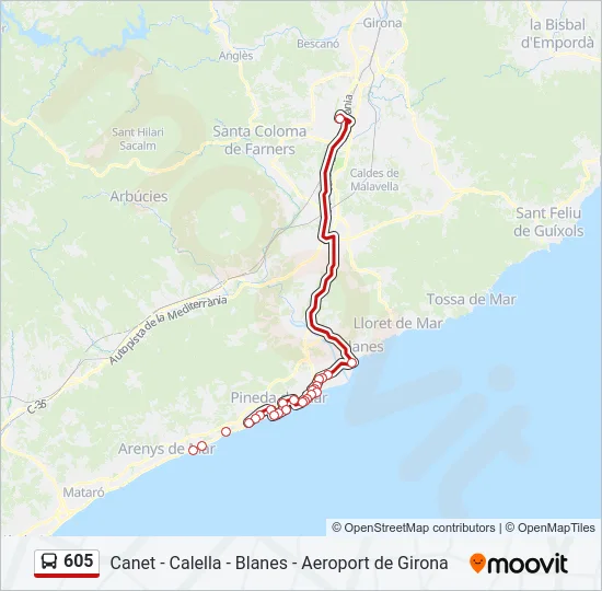 605  Line Map