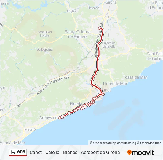 605  Line Map