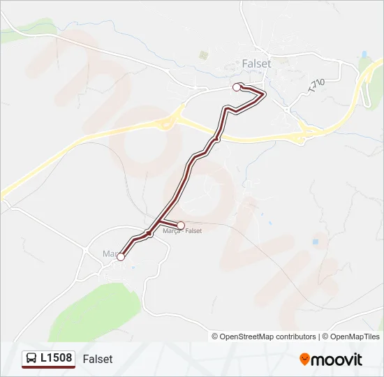 L1508 Bus Line Map