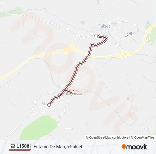 L1508 Bus Line Map