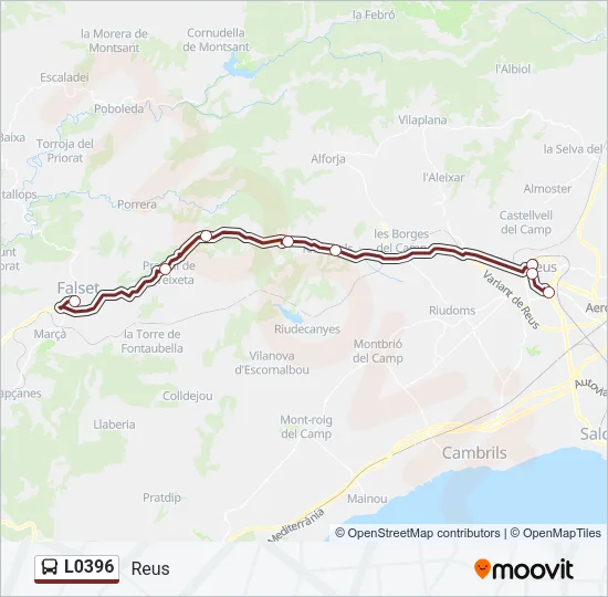 L0396 Bus Line Map