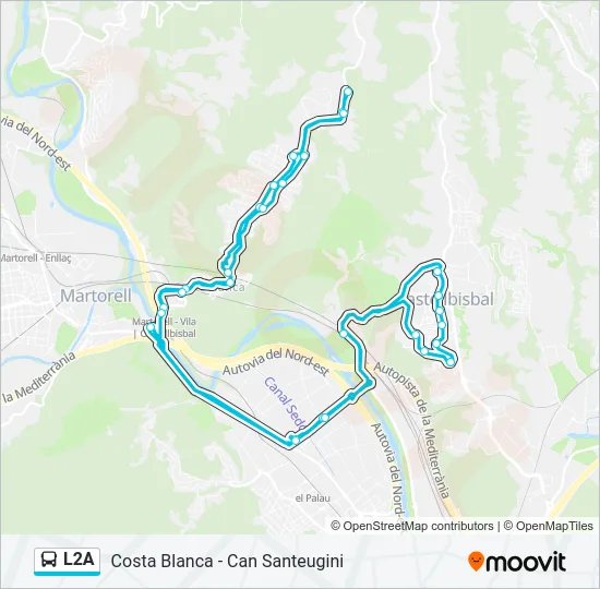 L2A  Line Map