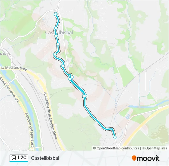 L2C  Mapa de línia