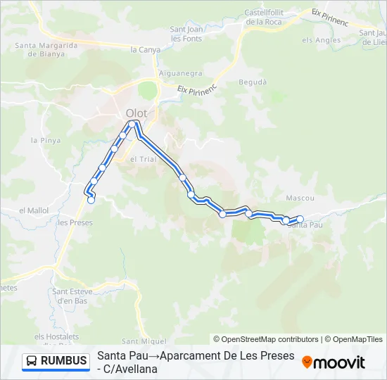 RUMBUS Bus Line Map