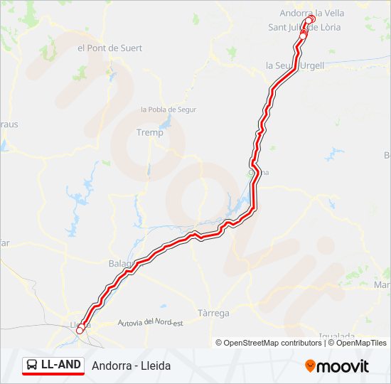 Mapa de LL-AND de autobús