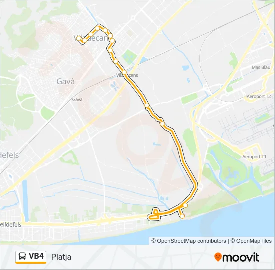 VB4 Bus Line Map