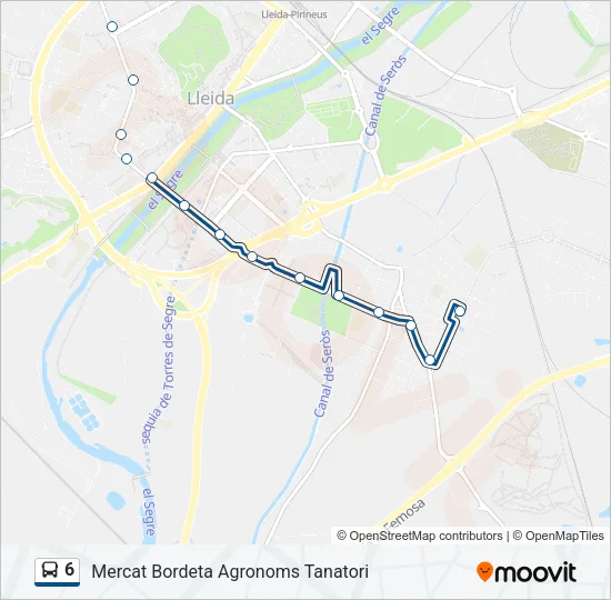 6 Bus Line Map