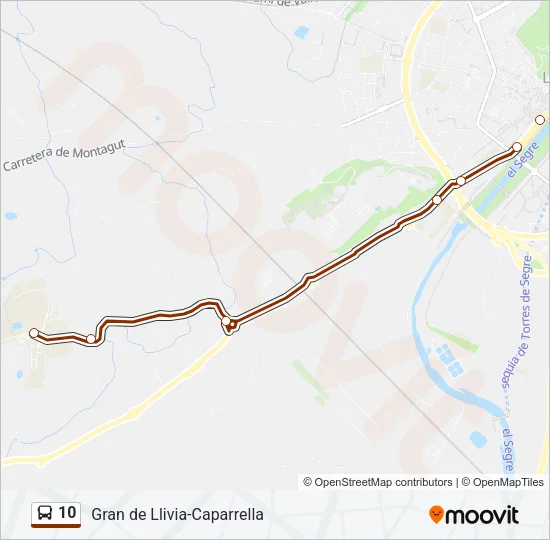 10 Bus Line Map