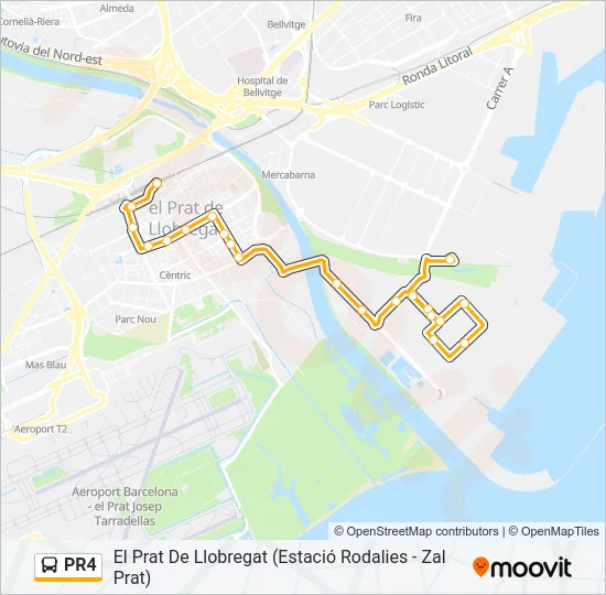 PR4 Bus Line Map