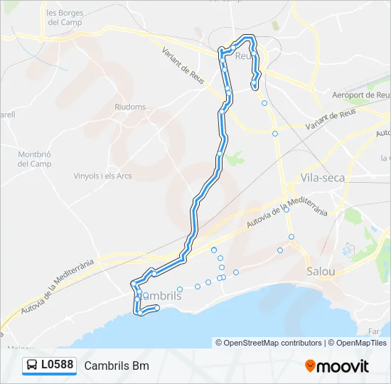 L0588 Bus Line Map