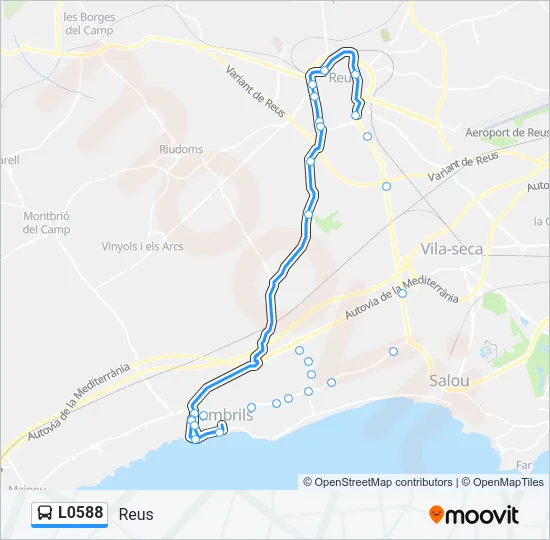 L0588 Bus Line Map