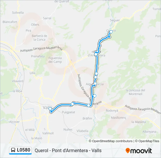 L0580 Bus Line Map