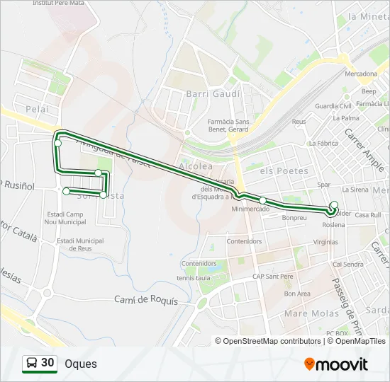 30  Line Map