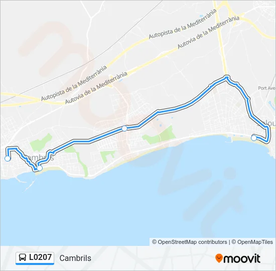 L0207 Bus Line Map
