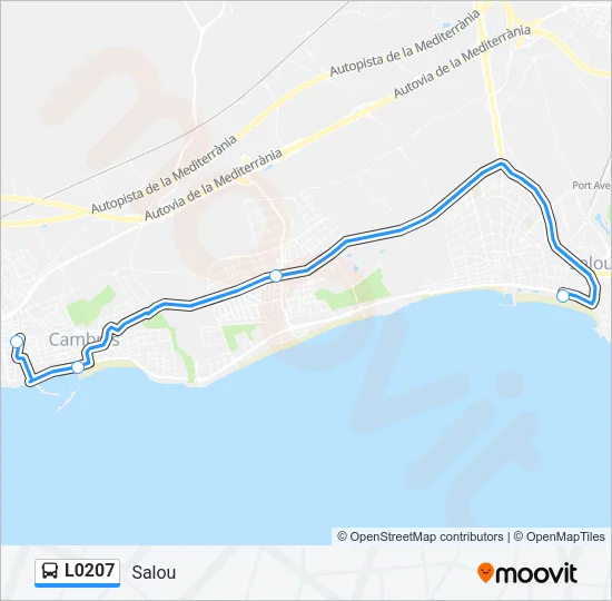 L0207 Bus Line Map
